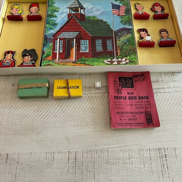Vintage Milton Bradley 1960 Go to the Head of The Class Series 10 #4175 - Picture 7 of 12
